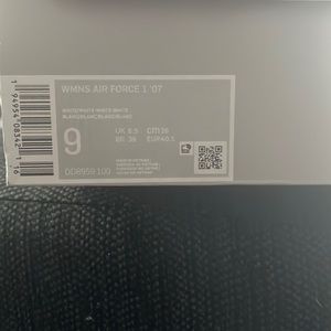 All white low AF1’s